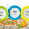 Berger Happy Camper Melamine Soup Plate Set 4 Pcs.