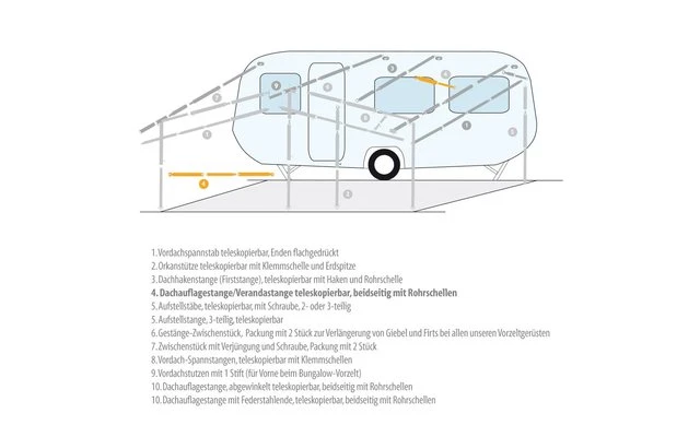 Roof Support Pole / Veranda Pole Aluminium 3 Roof Support Pole / Veranda Pole Aluminium - Image 3